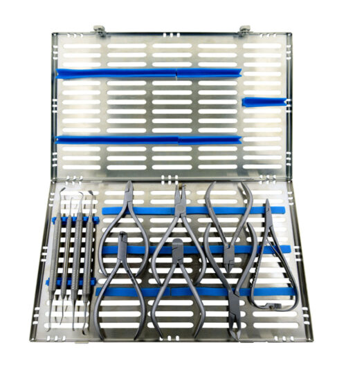 Sterilization Cassette - Holds 7 Pliers and 4 Hand Instruments